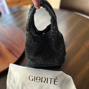 Giarité Black Sparkle Rhinestone Crystal Bag